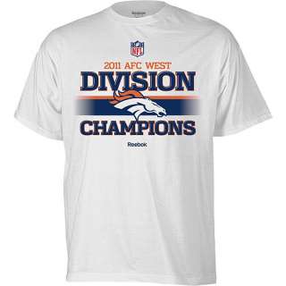 Reebok 2011 Denver Broncos Division Champions Trophy Collection T 