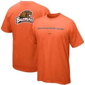   Oregon State Beavers Orange Student Union T shirt