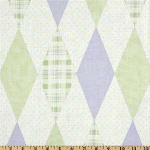  Business Argyle Mint/Purple Fabric By The Yard Arts, Crafts & Sewing