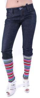   Sixty Damen Jeans Hose Skinny mit Leggins Red Socks W24 W31 #13  