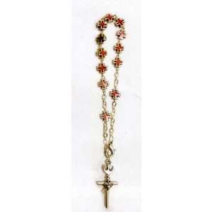    Confirmation Bracelet with Red Crosses   MADE IN ITALY Jewelry