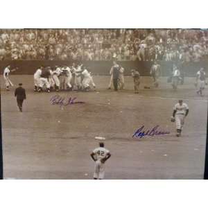 Ralph Branca and Bobby Thomson Autographed Poster?  Sports 