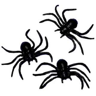 Dehnbare Spinnen, 8 Stk.  Halloween Deko Gummi Spinne   