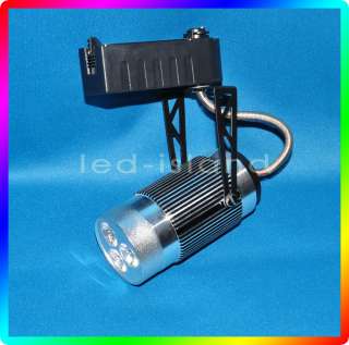 3x1W LED Schienensystem Strahler 230V,Alu,Trafo, black  