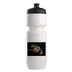    Trek Water Bottle White Blk Red Eyed Tree Frog 