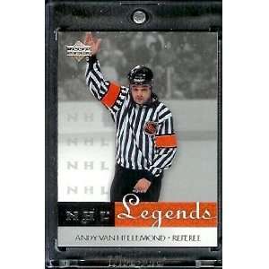 2001 /02 Upper Deck NHL Legends Hockey # 52 Andy Van Hellemond Referee 