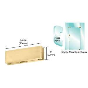 CRL Polished Brass EUR Series Sidelite or Glass Door Mounted Keeper by 