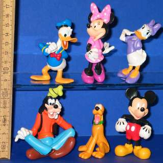 Donald Duck Micky Pluto 6 x Walt  Figuren  