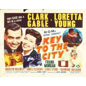  Key to the City Poster Movie G 11 x 14 Inches   28cm x 