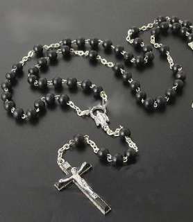 Rosary Necklace Rosenkranz Kette 925 Silber New  