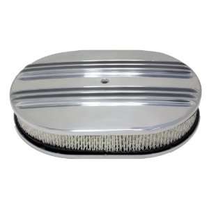  Chevy/Ford/Mopar 12 Oval Polished Aluminum Air Cleaner 