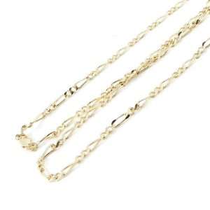   plated gold Figaro 2 50 cm (19. 69) 3. 3 mm (0. 13). Jewelry