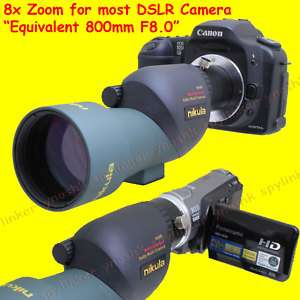 8x60s 800mm F8 Telescope for Canon T3 T3i T2i T1i 50D 60D 5D 7D 550D 