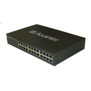 Asante FriendlyNet 24 Port 10/100 Mbps Fast Ethernet Switch (Dark Grey 