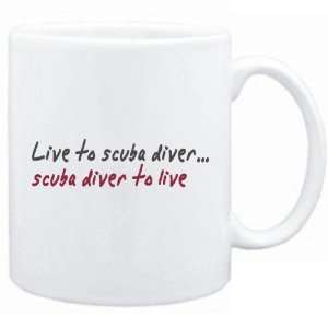  New  Live To Scuba Diver ,Scuba Diver To Live   Mug 