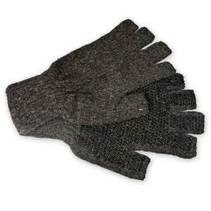  Raider Grey Medium Knit Ladies 1/2 Mitt Bead Palm Gloves 