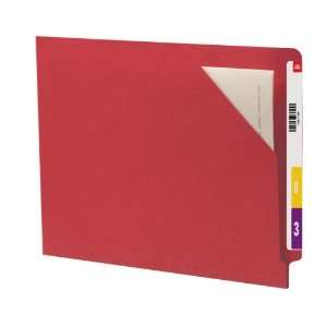  Smead End Tab Jacket, Letter, Straight, Red, 100 per Box 