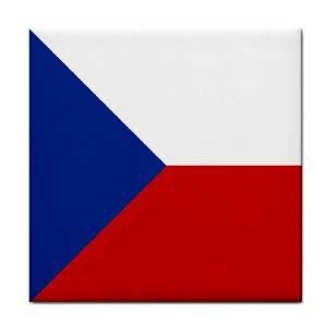  Czech Republic Flag Tile Trivet 