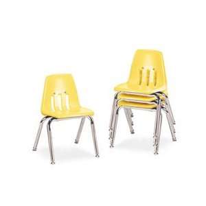   Chairs, 14 Seat Height, Squash/Chrome, 4/Carton