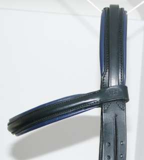 FSS German DARK NABY BLUE Comfort Padded Crank BRIDLE  
