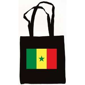  Senegal Senegalese Flag Tote Bag Black 