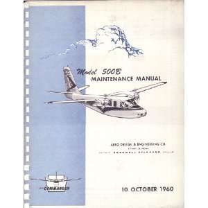  Aero Commander 500 B Aircraft Maintenance Manual Aero 