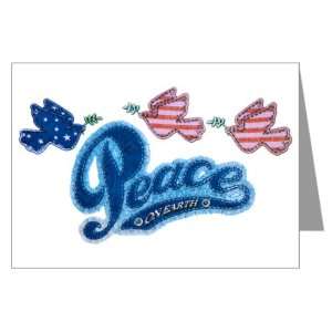   Greeting Cards (10 Pack) Peace on Earth Birds Symbol 