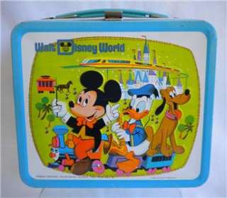 Vintage 1970s Walt Disney World Lunch Box and Thermos  
