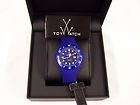 ToyWatch Jelly Thorn Silicon Date Watch Blue JTB07BL $160 Brand New
