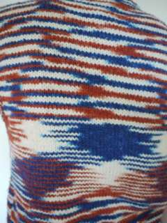 Vtg 70s Hippie Boho Knit Sweater Vest Handmade  