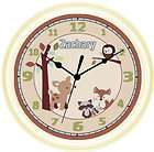 Personaliz​ed Forest Friends Deer Nursery Baby Clock