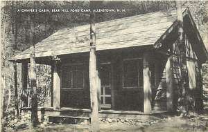 NH ALLENSTOWN BEAR HILL POND CAMP CAMPERS CABIN R34159  