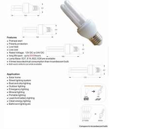   CFL Fluorescent Energy Light Bulbs for solar energy saving bulb  