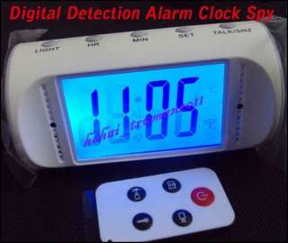 Digital Detection Alarm Clock Hidden Spy Security Camera DVR  