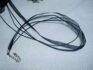 100strands Black Silk Necklace Cords 43+5CM (3+1) FREE  
