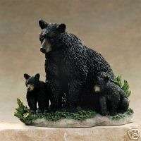 Pipka Natures Wonders Black Bears Figurine  