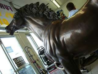 The Horse is INCREDIBLE BRONZE. GREAT DETAIL. QUALITY IS TOPS. THIS 