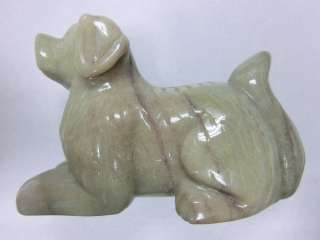 Stone Carving (Indian Agate Stone)   Dog (204.5 g)  