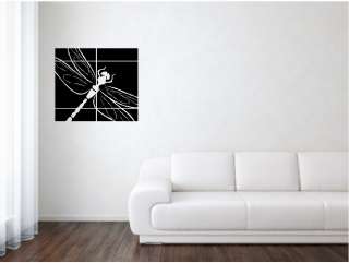 Dragon Fly w/ Lines Wall Art Vinyl Decor Sticker Quote Decal  