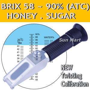 New 58~90% Brix 38~43 Be Baume Refractometer Honey Wine  