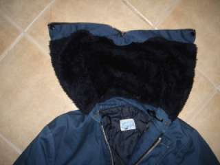 US MILITARY BLUE COLD WEATHER HOODED PARKA MEDIUM  