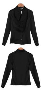   Victorian Retro Women Tops NEW Noble Ruffle Slim OL Shirt SH15#  
