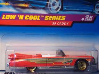 Hot wheels 1998 Low n Cool Series 59 Caddy Red  