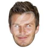 David Beckham Prominentenmaske, Papp Maske, aus hochwertigem 