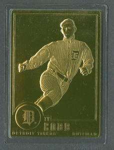Ty Cobb 1996 Danbury Mint Sealed 22 kt Gold card #49  