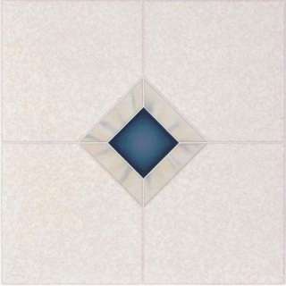  Collection 12 in. x 12 in. Matheson Park Sapphire Blue Vinyl Tiles 