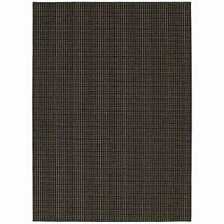 Garland Rug Berber Colorations Black7 ft. 6 in. x 9 ft. 6 in. Area Rug
