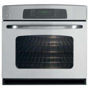 GE 30 In. Electric Convection Single Wall Oven in Stainless Steel 