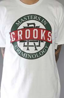 Crooks and Castles The Criminal Degree Tee in White  Karmaloop 