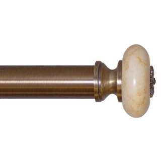 Classic Home 28 In.   48 In. Telescoping Frederika Egyptian Gold 1 1/4 